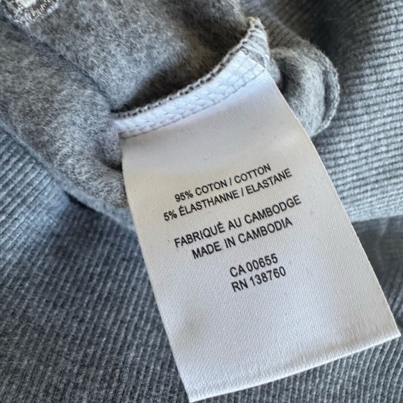 Gray and Cream Hyba NWOT Crewneck Colorblock Sweater. Ptp 28” 25”plus size - Picture 8 of 8